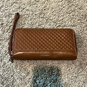 Vera bradley leather wristlet